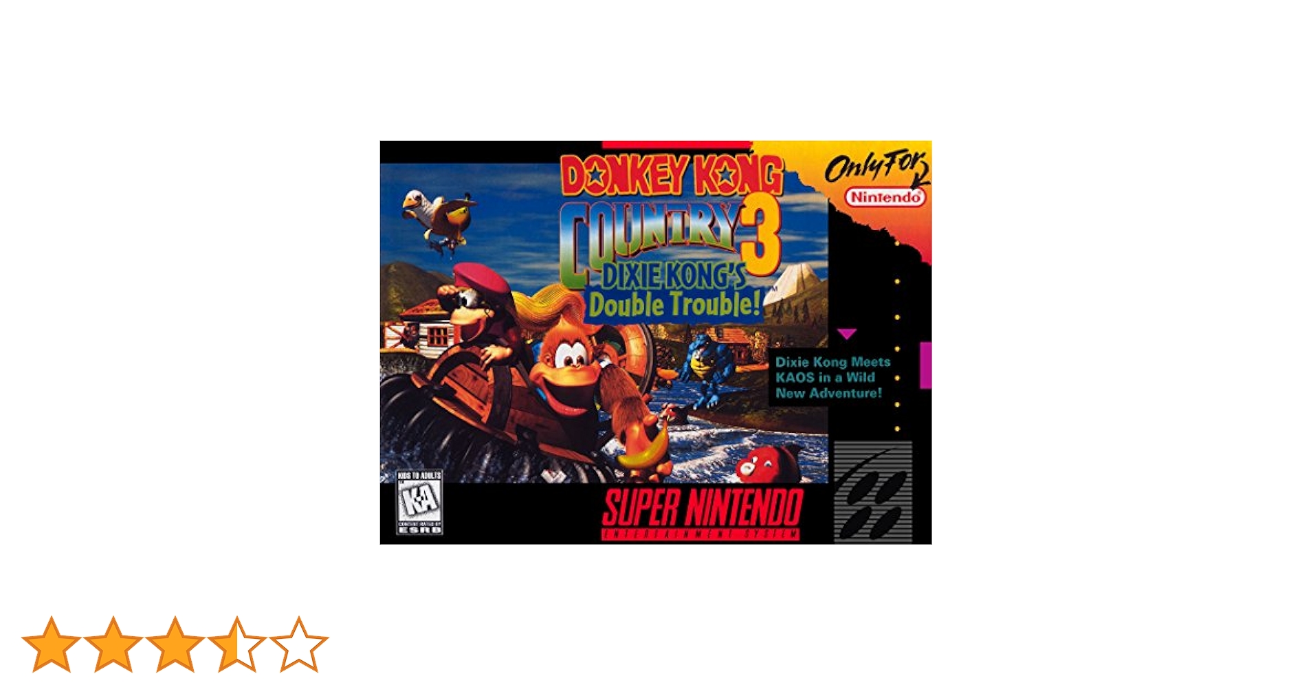 【2LP】Donkey Kong Country 3 ドンキーコング Donkey Kong Country 3: Dixie Kong's Double Trouble! - (Super